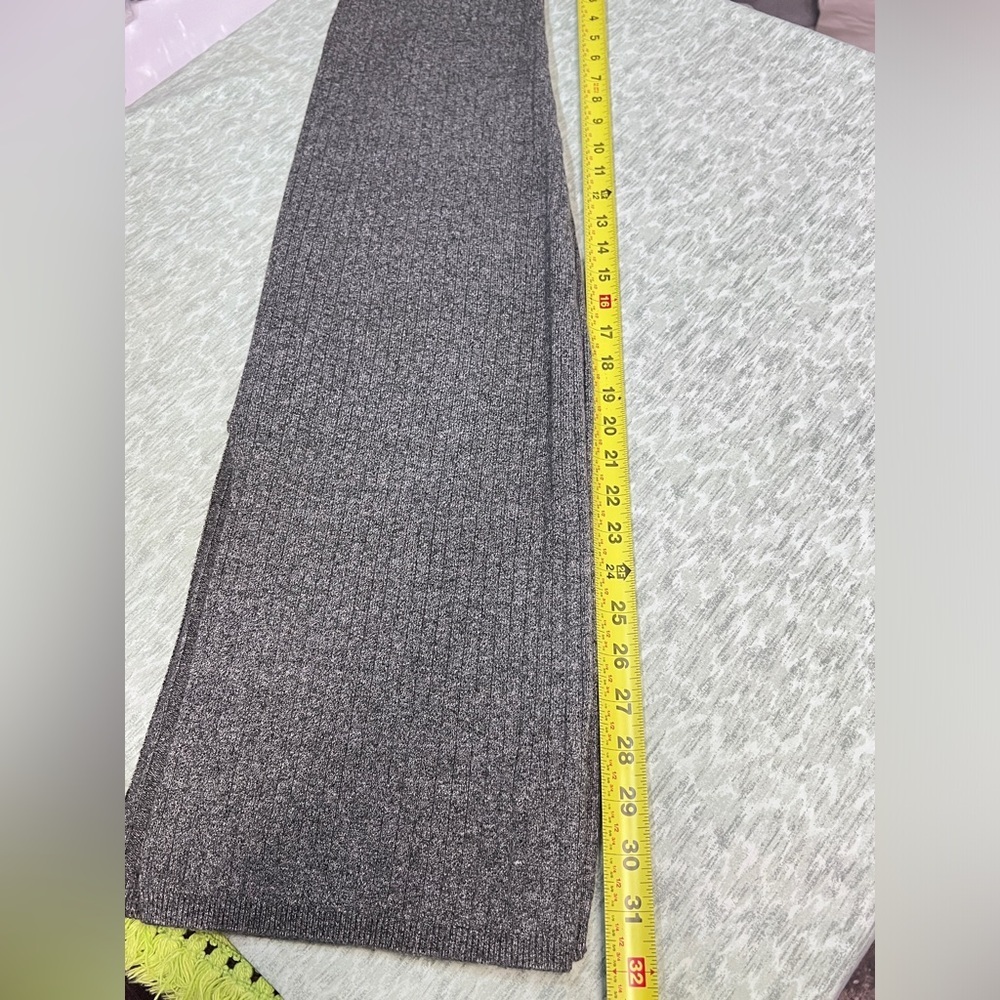 FREE PEOPLE Gray ribbed midi knit  skirt‎ size L. - Picture 10 of 10